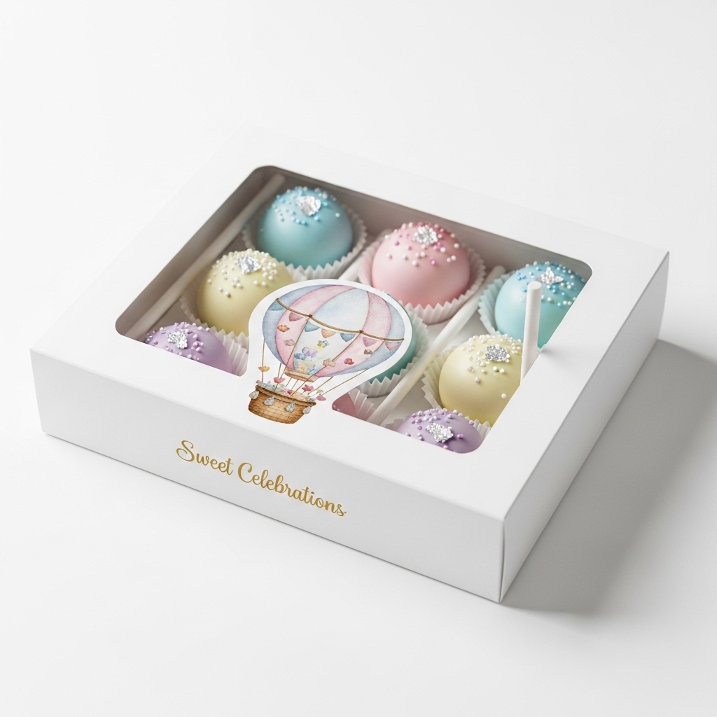 Custom cake pop boxes